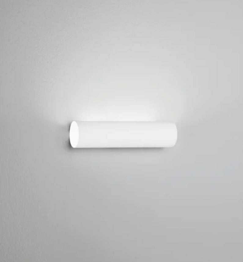 Applique a parete in gesso verniciabile con led integrato CCT 7W collezione ROLLER Applique a parete in gesso verniciabile con led integrato CCT 7W collezione ROLLER
